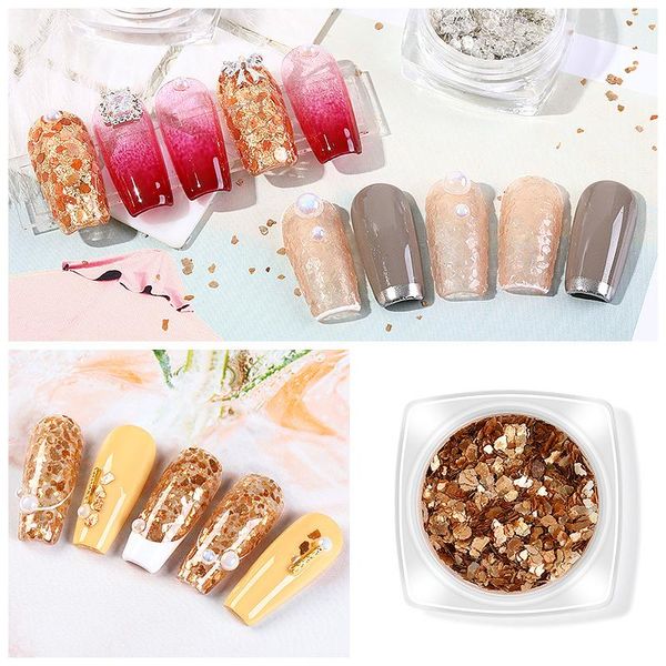

nail art decorations for studio style accessories supplies glitter wholesale charms luxury gold leaf nails crystals, Silver;gold