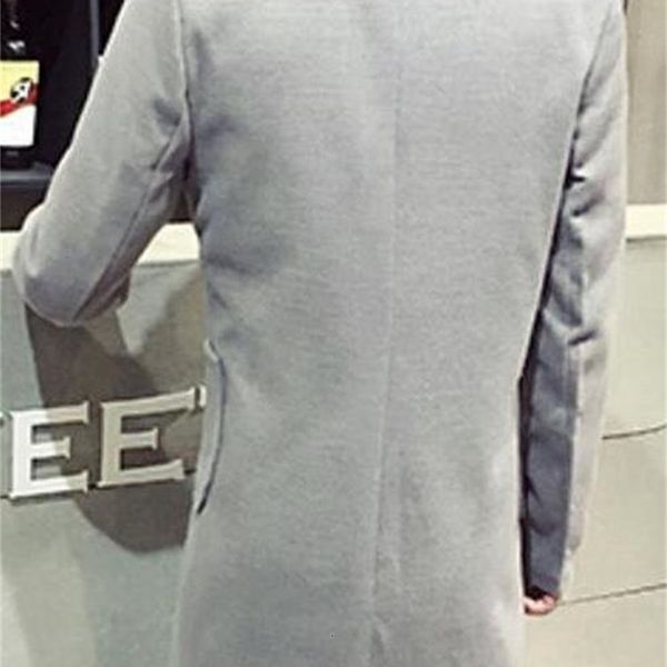 

men's trench coats xtx mens long jacket single breasted coat idjv, Tan;black