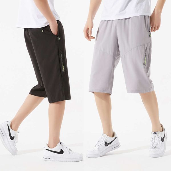 

men's shorts pants korean fashion summer slim little foot sports casual shorts men's capris, White;black