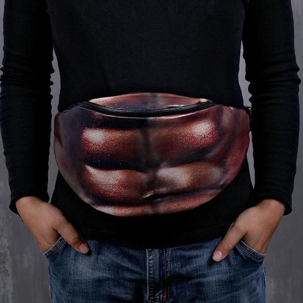 

dad bag 3d men fake beer belly sports waist packs innovative pocket fun gag gifts for christmas k2 duffel bags