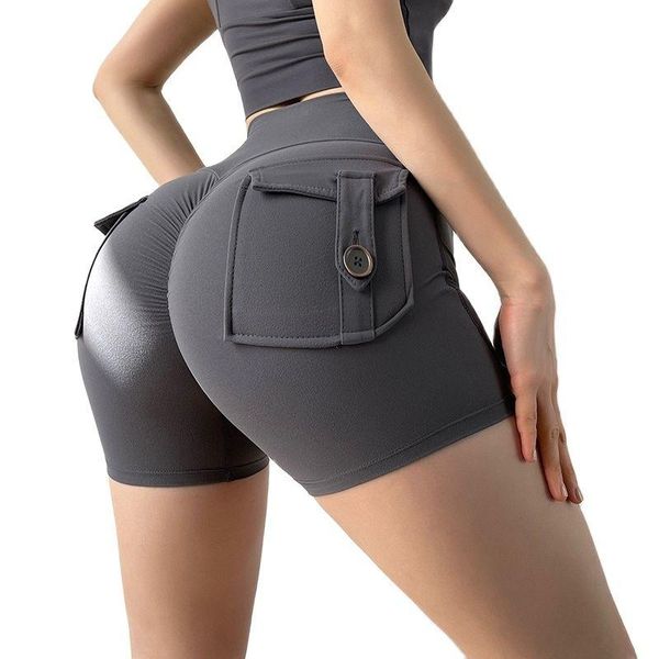 

yoga outfit pantalones cortos ajustados de cintura alta para mujer, pantalÃ³n alta, secado rÃ¡pido, correr y