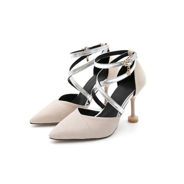

elegant women cross-tied sandals summer multi-color casual dance party beach high heels bohemia gladiator 20-12, Black