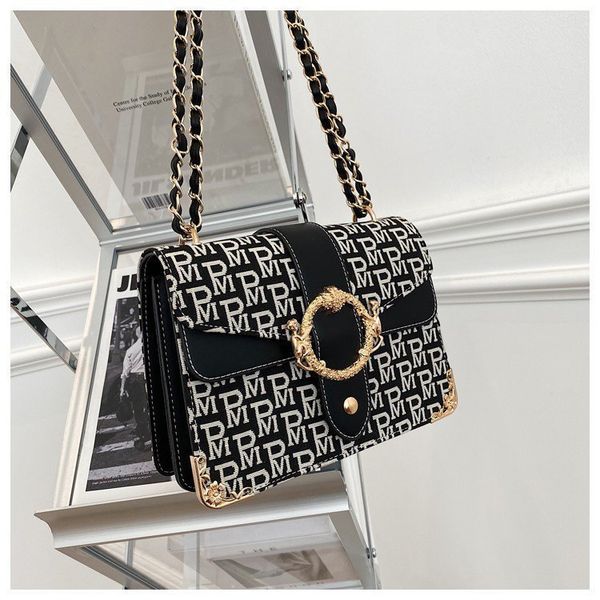 

design bag fashion chain fashion single shoulder messenger bag ins atmospheric small square