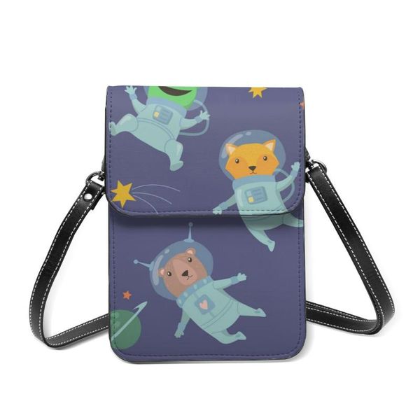 

evening bags animals in space. illustration vector fashion card holder wallet 2021 female wallets women zipper strap coin purse
