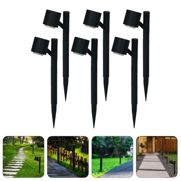 

lawn lamps 6pcs garden light solar powered lamp outdoor waterproof for yard patio