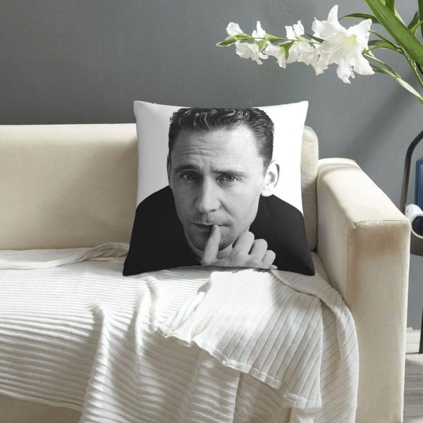 

pillow tom hiddleston pillowcase printed cushion cover sofa waist