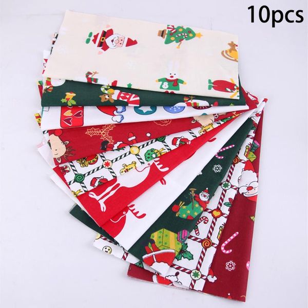 

christmas decorations 25*25cm cotton fabrics squares quilting fabric patchwork handmade