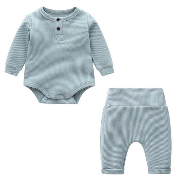 

clothing sets born baby clothes set infant outfits girls knitted suit kids long sleeve romper+pants sleepwear boy pijamas, White