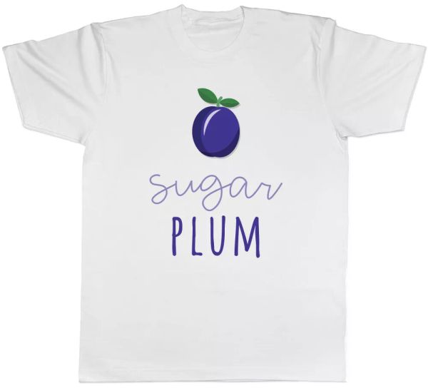 

sugar plum womens ladies t-shirt, White;black
