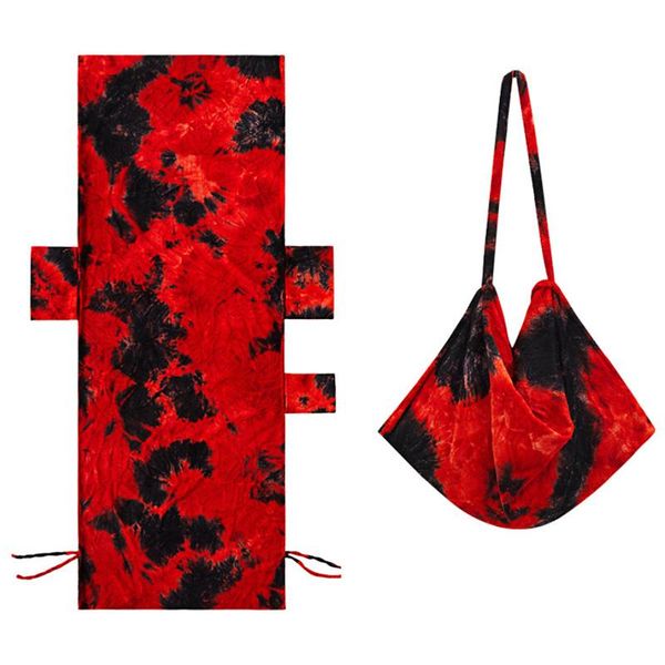 

home decor beach chair cover full protection with side pockets smooth outdoor furniture tie dye garden el water absorption covers