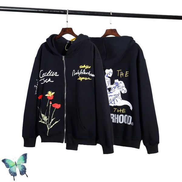 

men's hoodies & sweatshirts travis scocactus jack zipper, Black