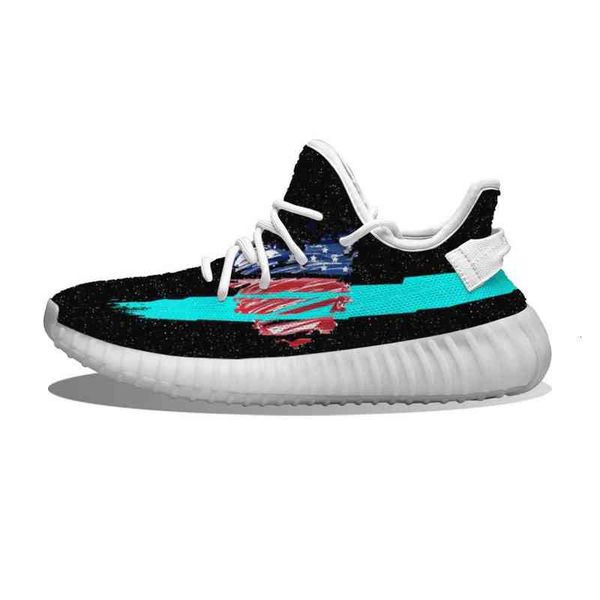 

diydiyamerica love heart flag in starry sky running shoes mesh printed mens womens trainers outdoor sports sneakers, Black;white