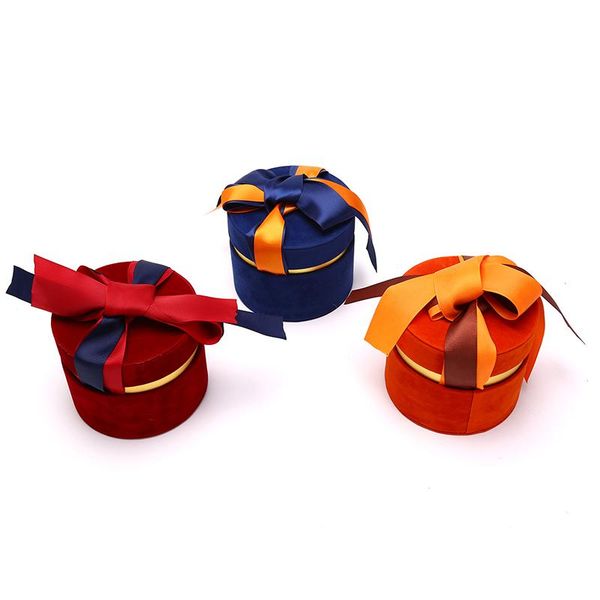 

round flannel candy box gift present storage for wedding party supplies wrap