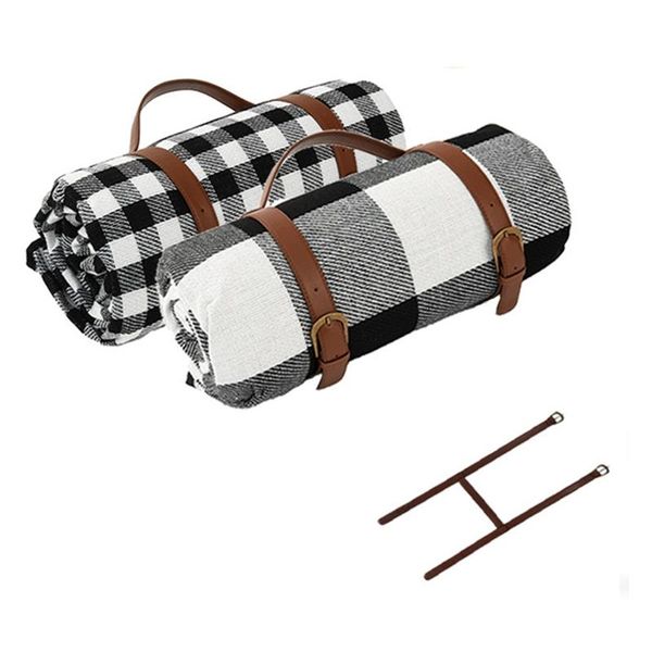 

outdoor pads fashion plaid foldable dampproof picnic mat thicken pad breathable soft portable camping travel beach blanket 150x200cm