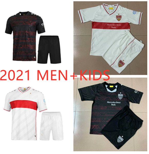 

High-quality 2021 DIDAVI GRAHL Soccer Jerseys VfB Stuttgart away 20 21maillots W.SILAS GONZALEA MANGALA Football shirts uniforms MEN+ kids kit, Black;yellow