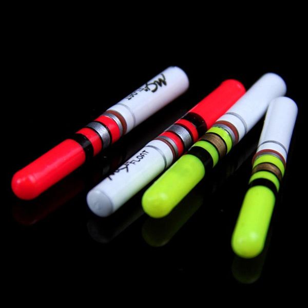

fishing accessories 10pcs light sticks green / red work with cr322 battery operated led luminous float night tackle b276