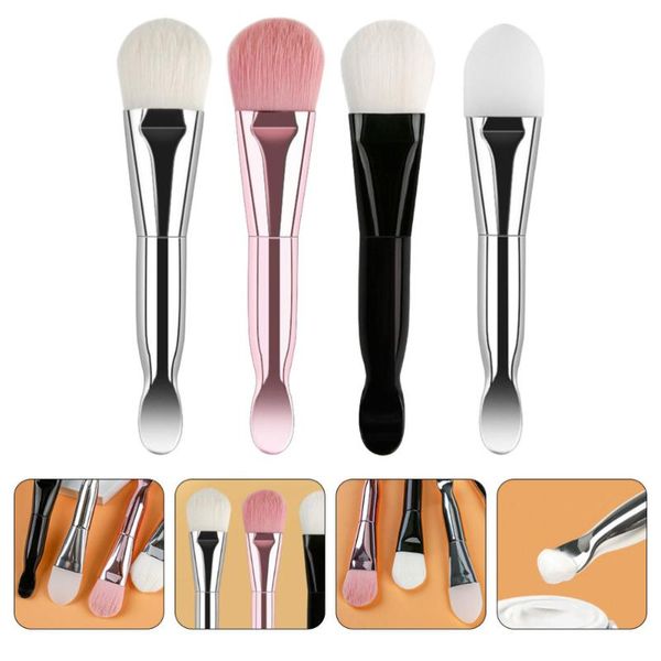 

4pcs silicone face mask brush applicator practical beauty tool eyelash curler