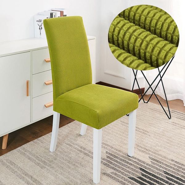 

1/6pcs solid color chair cover spandex stretch elastic covers wedding kitchen slipcovers for dining el room banquet