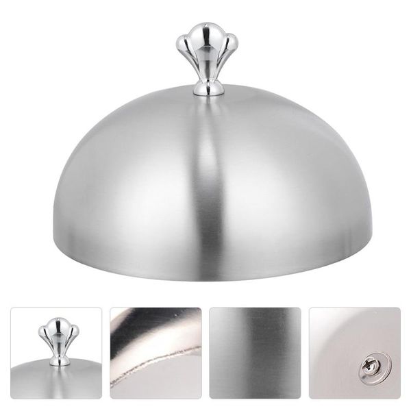 

pans 1pc durable food cover stainless steel dishes steak for home