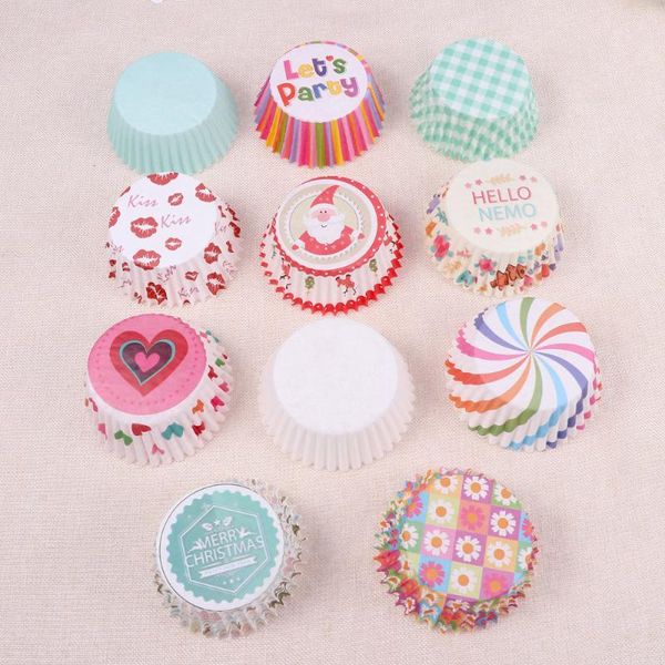 

pcs heat resistant pe coating cupcake wrappers round thicken muffin cup cake paper (colorful heart) other festive & party supplies