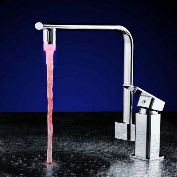 

kitchen faucets water faucet accessories glow colorful led light tap head shower nozzle spraying for bathroom