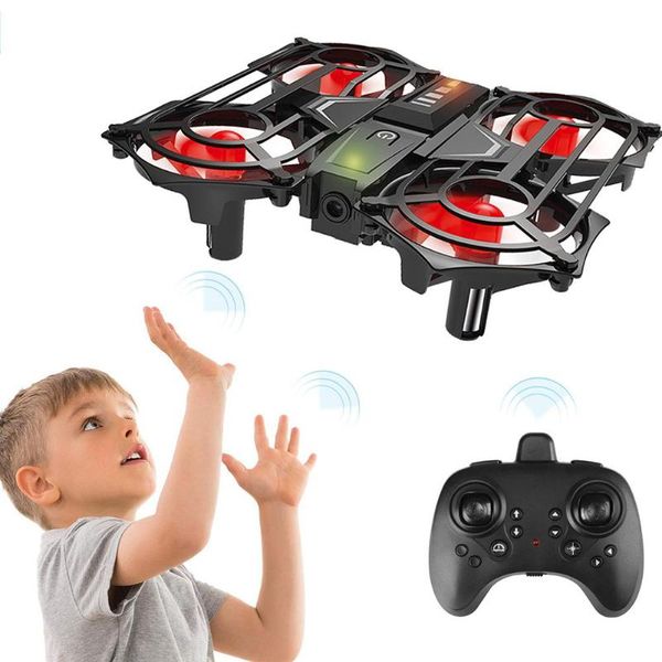 

induction mini drone gesture sensing roll rotary aircraft remote control toy model gift drones