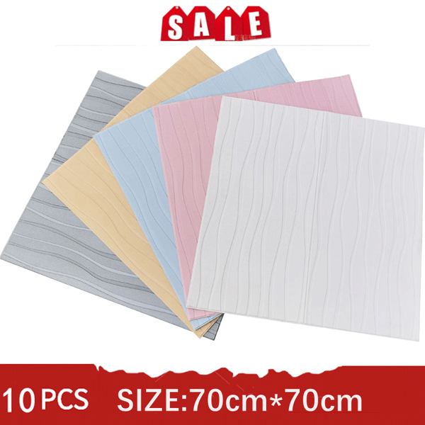 

wallpapers 10pcs 3d wall panels interior decoration el bedroom stickers apartment self-adhesive wallpaper