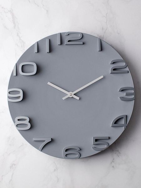 

wall clocks 3d nordic clock silent minimalist digital bathroom mechanism reloj de pared kitchen watches home decor 60wc