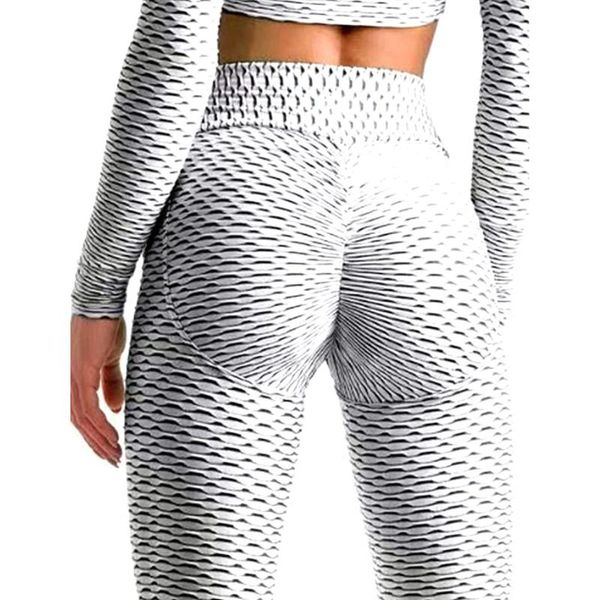 

yoga outfit high waist fitness leggings women's workout push up bubble hip lifting exercise running jeggings women pants