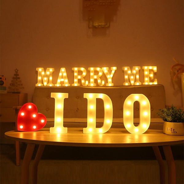 

novelty items english alphabet led letter light creative battery night lamp 16cm romantic wedding party room decoration christmas