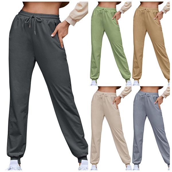 

women's pants & capris kancoold premium soft lightweight skinny solid stretch pockets sweatpants pantalon pour femme drop, Black;white