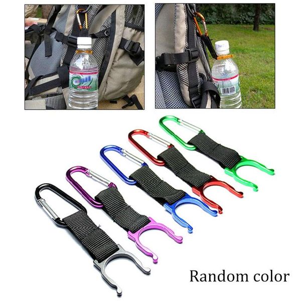 

cords, slings and webbing camping carabiner water bottle buckle hook holder clip for hiking survival traveling tools lock fishing tool
