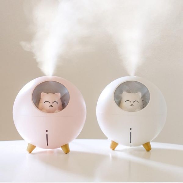 

household aromatherapy spray deskair humidifier cute pet planet cat ultrasonic aroma essential oil diffuser with led night humidifiers
