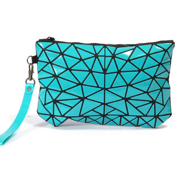 

cosmetic bags 2021 korean geometric lingge makeup women's hand bag fashion life