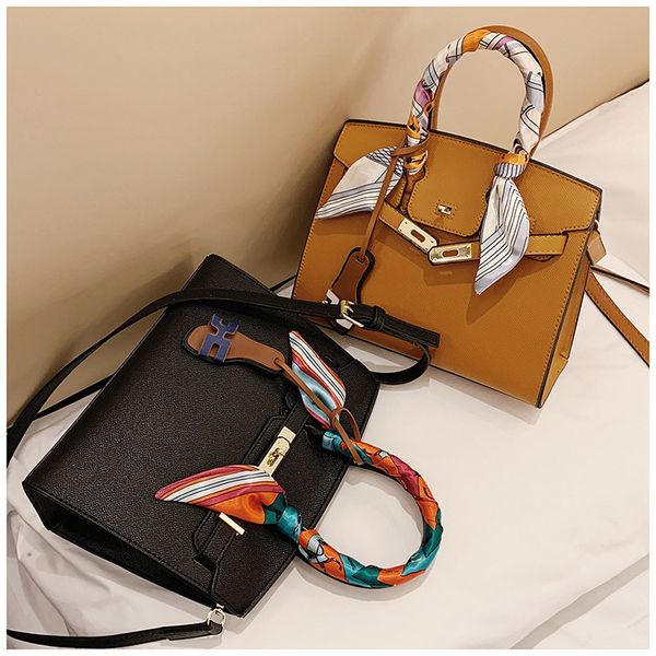 

ins textured women's bag korean fashion net red handbag single shoulder messenger bags simple square handbags pu 8 color large number o