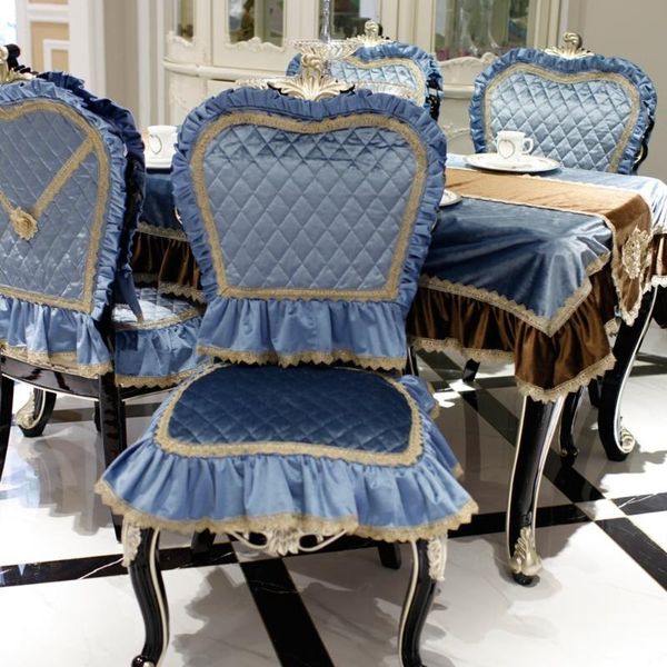 

table cloth luxurious round/square lace tablecloth soft cashmere fabric wedding party non-slip chair cover doily flag b2