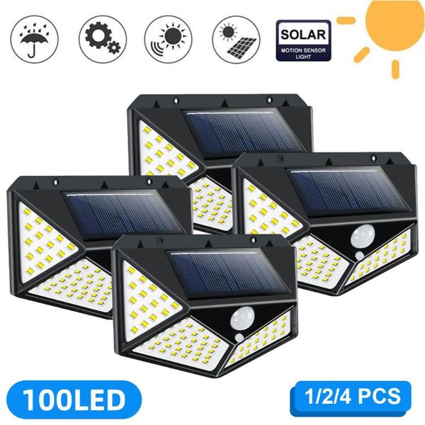 

solar lamps sensor light outdoor led multifunctional waterproof decoration garden street large capacity battery illumination wall lamp