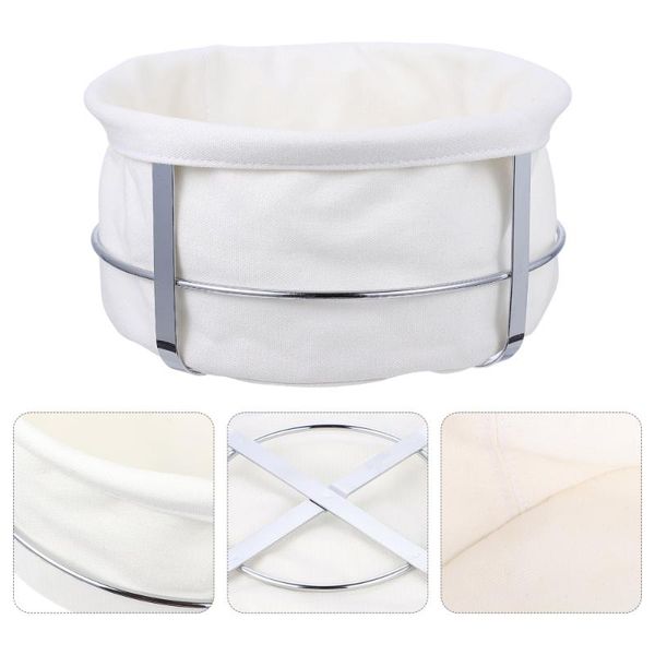 

storage baskets cotton and linen bread basket multi-purpose durable
