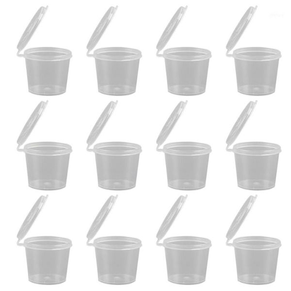 

storage bottles & jars 1 set 200 pcs disposable sauce cups portion (transparent)