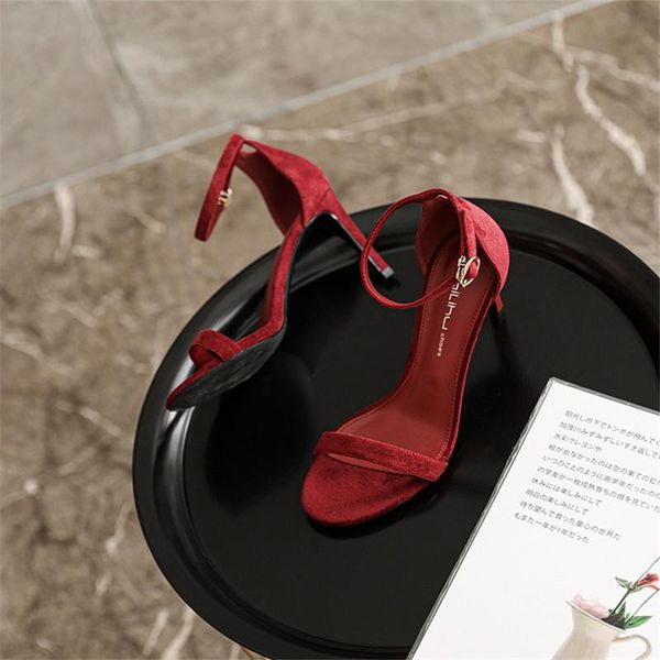 

dress shoes 2021 women sandals balck elegant high-heeled fashion concise party women's, Black