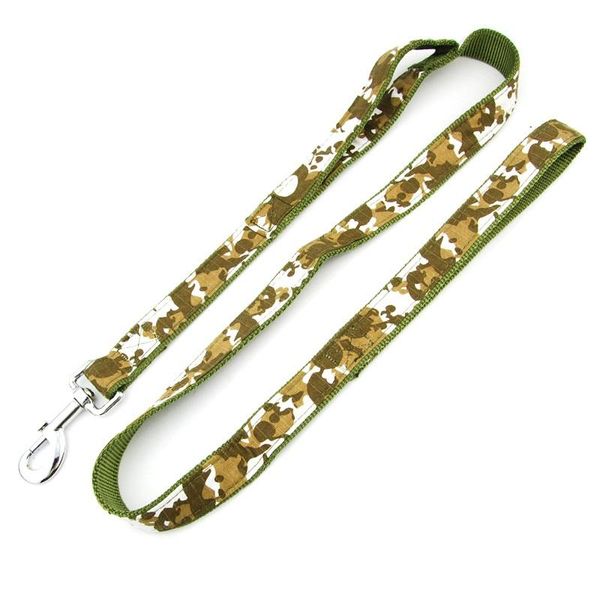 

dog collars & leashes camouflage 2 handle large leash big walking double pet training lead rope for medium dogs