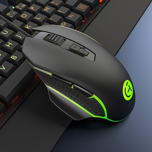 

mices mouse v47 wired 7d button rgb luminous office e-sports game