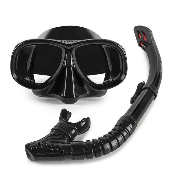 

diving masks underwater myopia professional waterproof anti fog full dry mask adulit set nurkowanie swimming equipment
