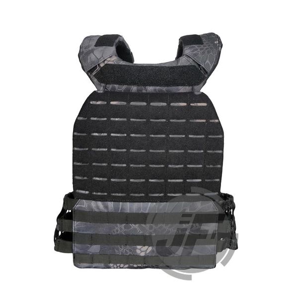 

hunting jackets tactical style crossfit weighted vest for training fitness sports typ adjustable molle modular quick release plate carri, Camo;black