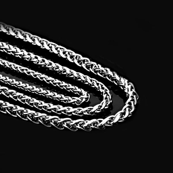 

pendant necklaces 2021 trendy keel link chain necklace for men women titanium stainless steel jewelry 3mm 4mm 5mm width vn050, Silver