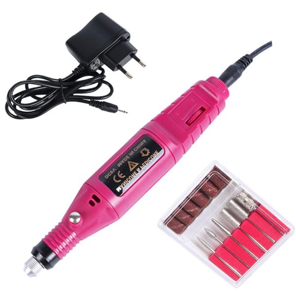 

nail drill & accessories 1 set profession pen pedicure bits electric machine cutter gel uv remover finger for manicure tools lehbs-011p