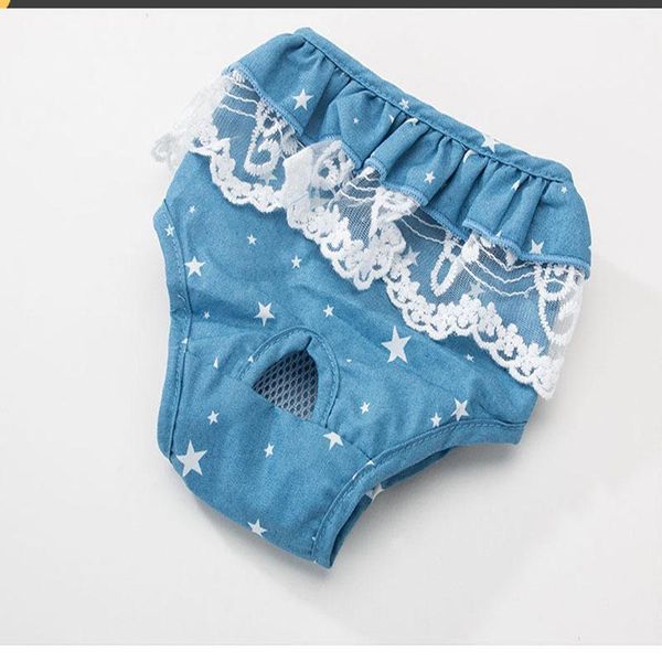 

dog apparel pet panties strap sanitary adjustable dot print underwear diapers physiological pants puppy shorts drop 2021