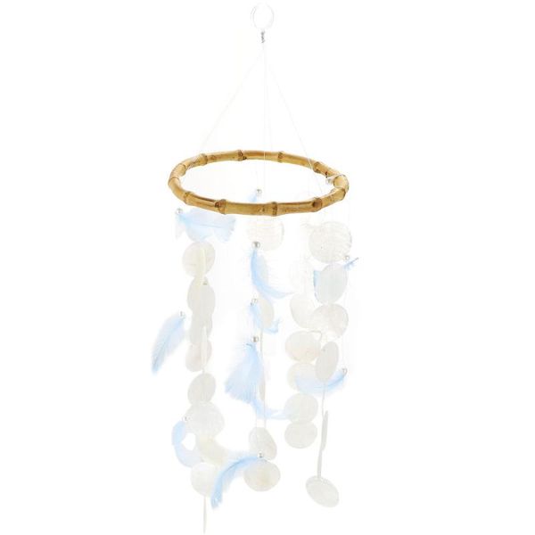 

1pc delicate hanging decoration sea shell wind chime elegant bell pendant decorative objects & figurines