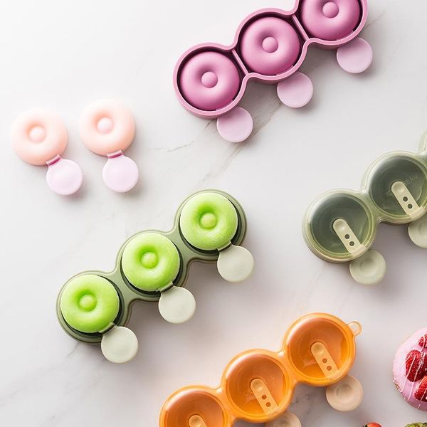 

hole silicone ice cream mould square tray popsicle barrel diy mold dessert baking & pastry tools