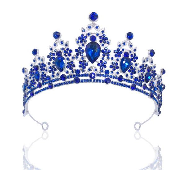 Casamento nupcial coroa coroa tiara cristal cristal diamante headpiece acessórios de cabelo jóias festa de aniversário de pré-moda promessa cabeça ornamento de prata fashionband